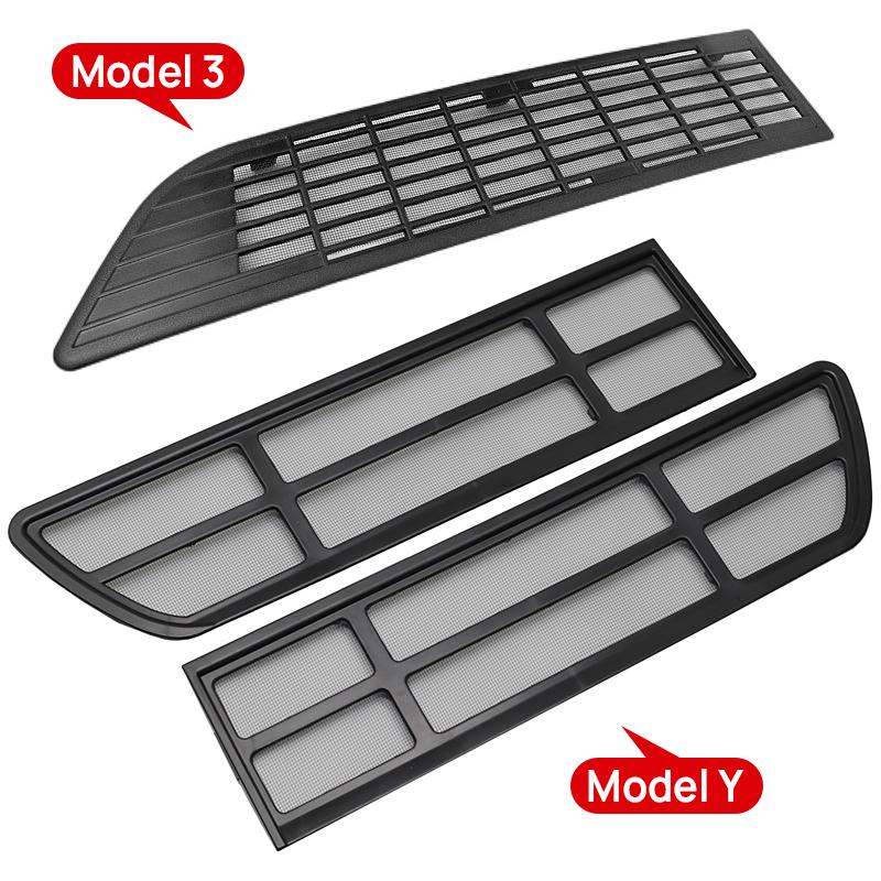 Car Air Inlet Protect Cover Intake Engine Room Protect Patch Filter Screen Isolation Net For Tesla Model 3 Y - 2024 2025