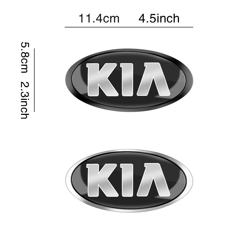 SWIR7 Car Styling Front Hood Emblem Rear Trunk Badge Sticker Modified Parts For KIA KN Pegas Sorento Soul Cerato Sportage Optima Niro