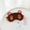 Animal Crossing Sleep Mask Eyeshade Model Tom Nook Timmy Tommy Cosplay Eyepatch Cute Cartoon Travel Blindfold Plushes Eye Cover