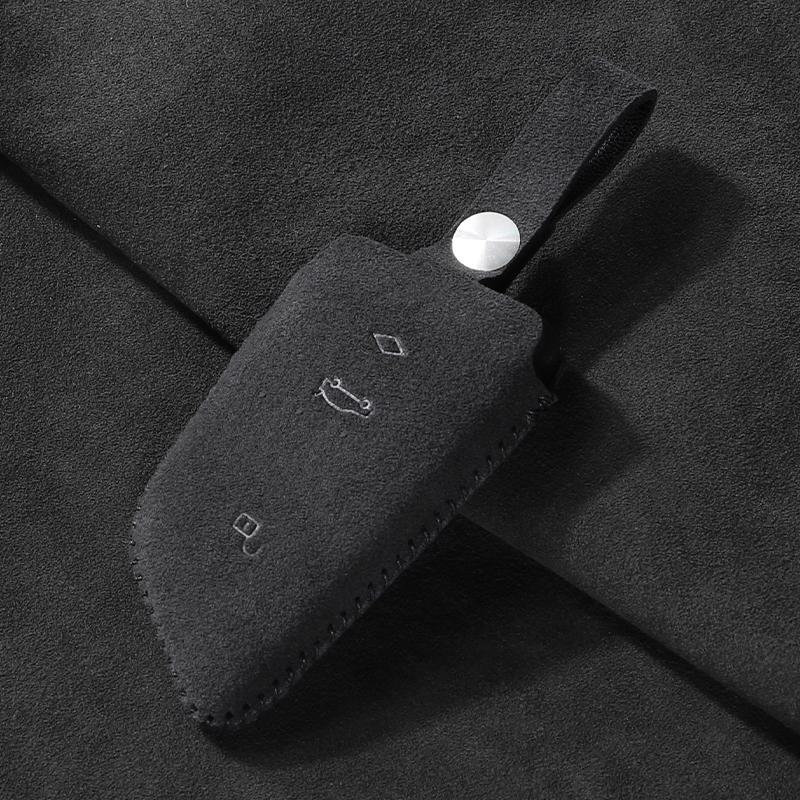 

suede car key case Cover for BMW X1 X3 X4 X5 F15 X6 F16 G30 7Series G11 F48 F39 520 525 G20 118i 218i 320i Made of Accessories