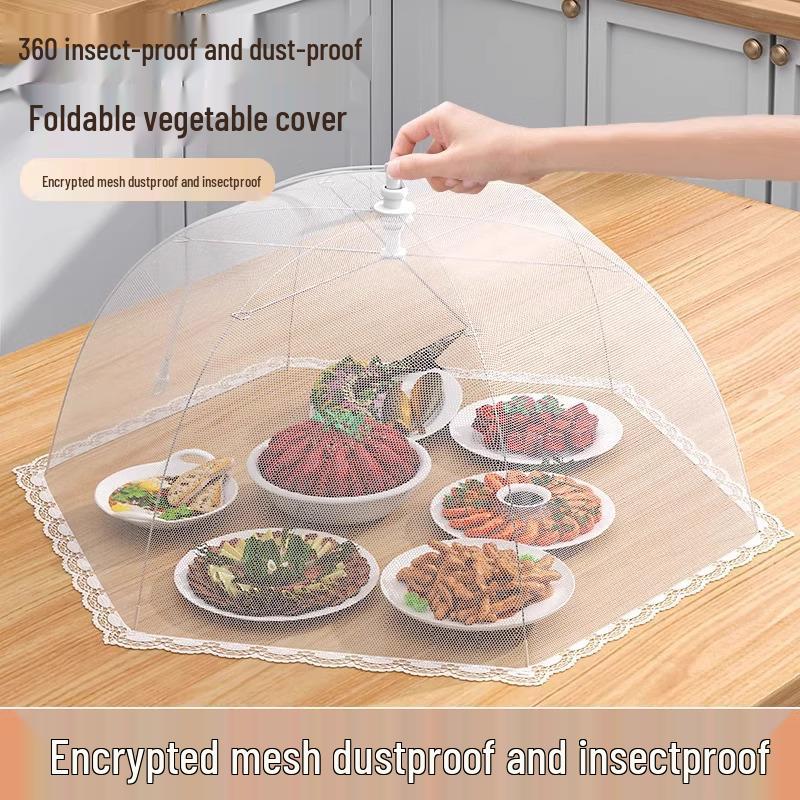 Foldable Dining Table Dustproof & Flyproof Food Cover Lid