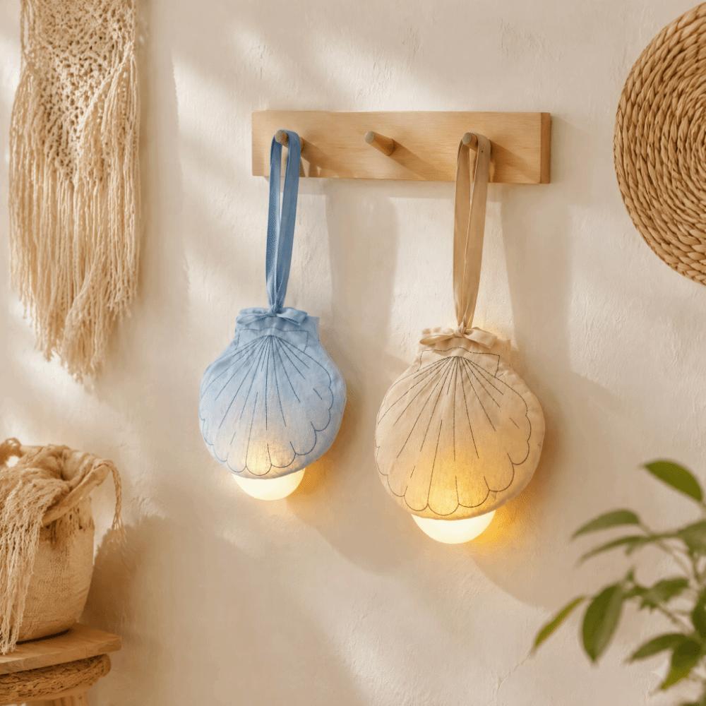 3 color Bedside Lamp Shell shape Atmosphere Lamp Simple Hanging Lamp Children's Room