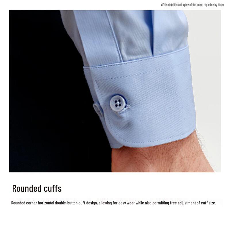 Zhuangji Men's Easy-Care Long-Sleeve Business Shirt