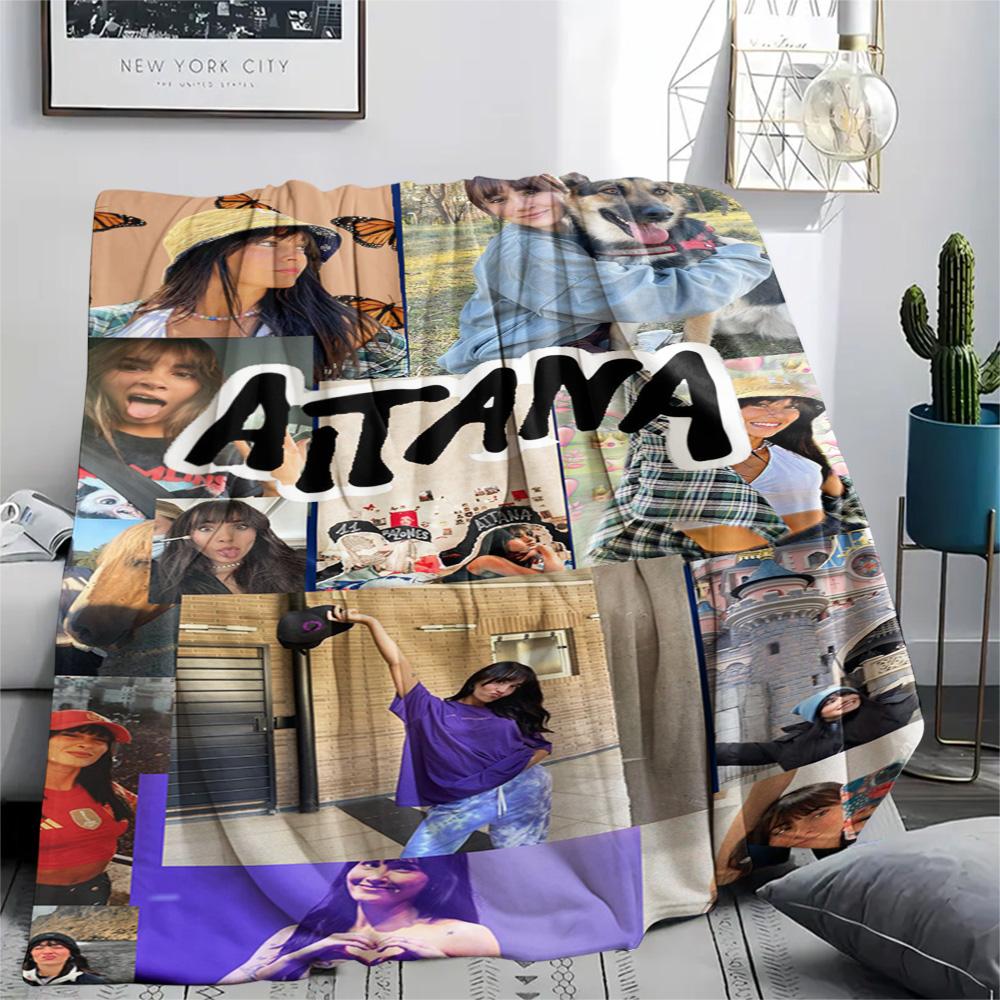 1PC Aitana Patterned Flannel Blanket Suitable For All Seasons for Home Decor Warmth and Comfort Gifts Holiday Present