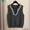 Women's V-Neck Sequin Knitted Vest