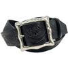 WING LEATHER Tochigi Leather Belt Men's Genuine Leather Casual Made In Japan Cowhide Embossed 40mm W072 M Black