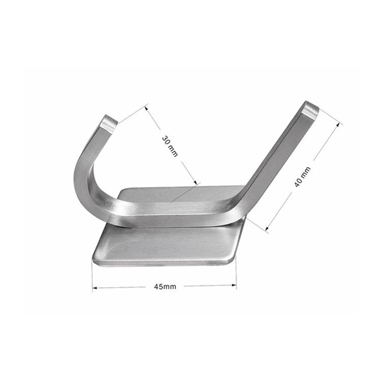 Wall Hooks Hanger Bathroom Kitchen Home Stick Stainless Steel 304 Self Adhesive Coat Hook