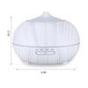 550ml Wood Grain Essential Oil Diffuser, Remote, 6 Oils, 7-Color LED Mood Light