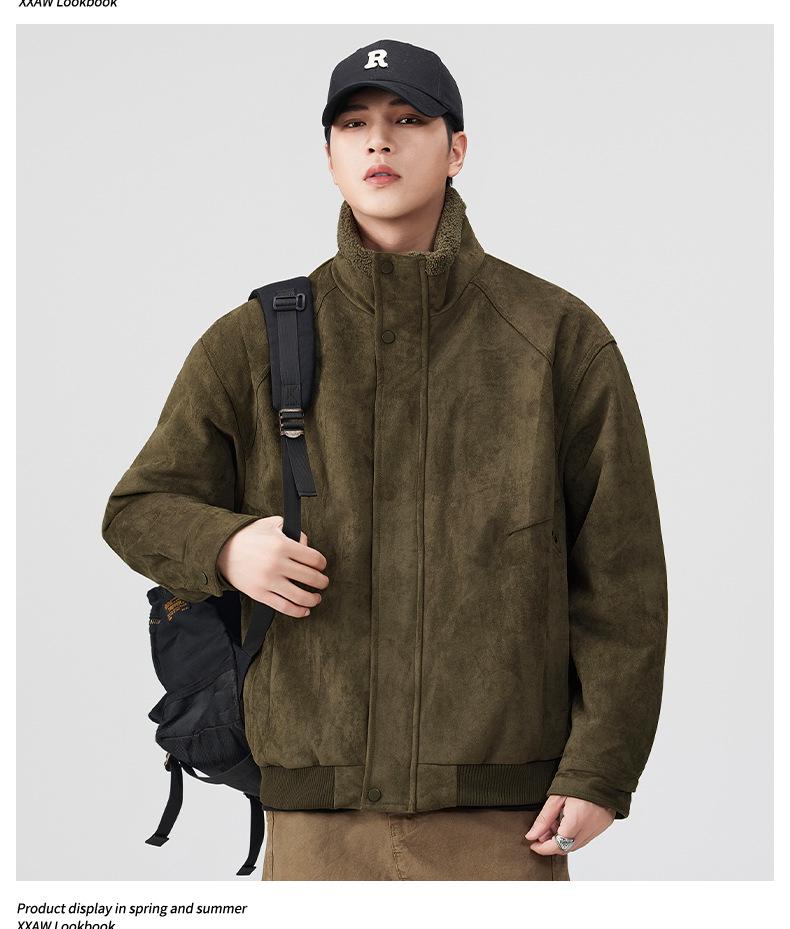 Mu Yuan Men's Retro Leather and Fur Lambswool Jacket - Winter Collection