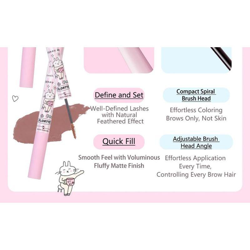 FLORTTE - Special Edition 2 In 1 Eyebrows Mascara (4-6)