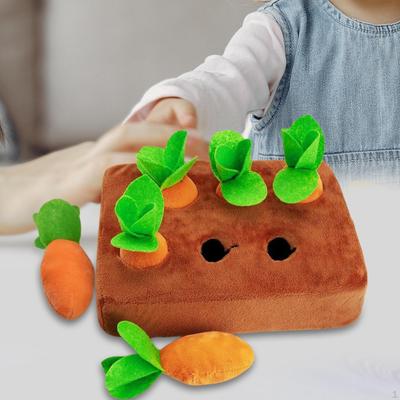 Carrot Toy Interactive Games Montessori Toys for Activity Gifts Counting Pulling