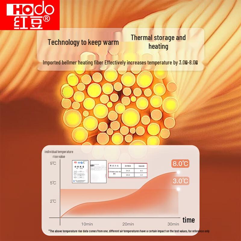 Hongdou 320G Thermounterwäsche-Set mit Rollkragen