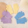 Touchscreen Solid Color Plus Velvet Gloves - Open Five-Finger Hand-Knitted Winter Warmth for Men and Women