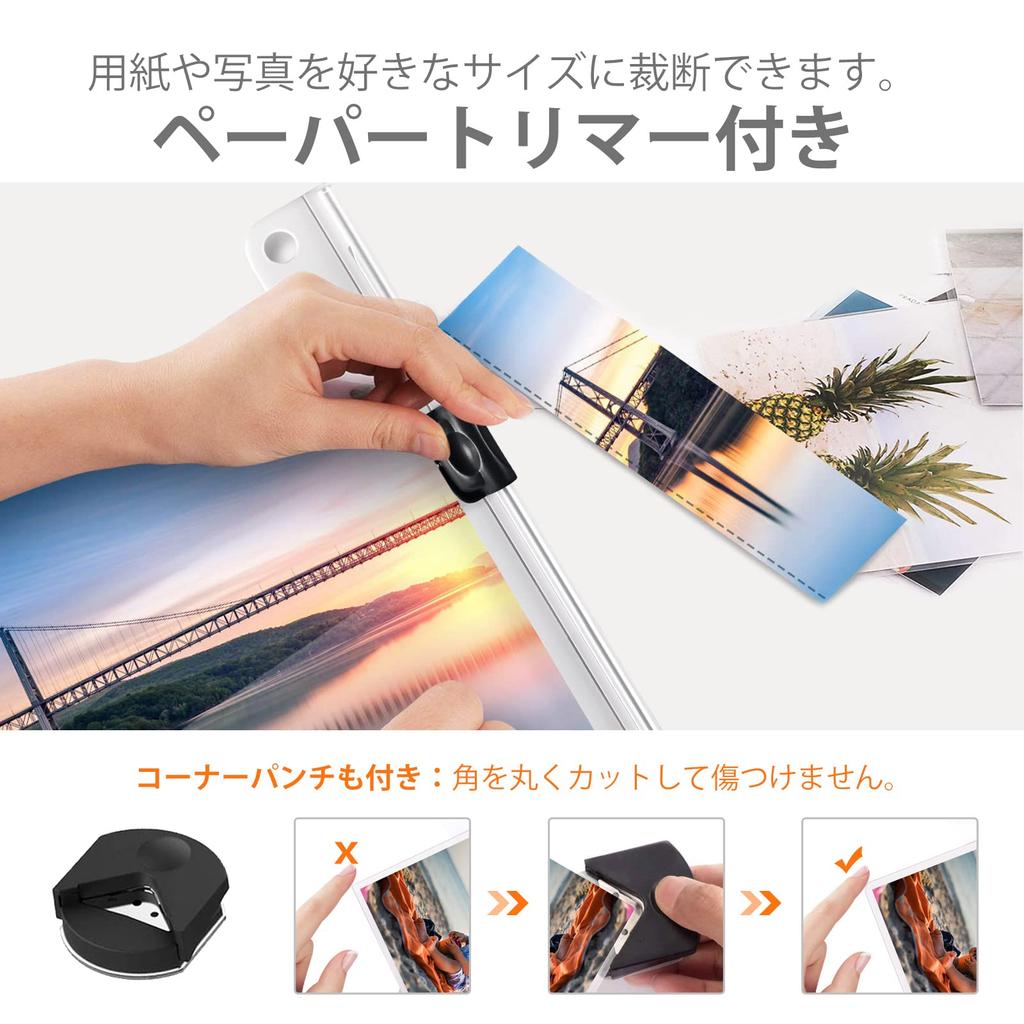 Bonsaii Laminator Kompatibilní s velikostí karet Kompatibilní s filmem minutové časy Bez bublin Snadné ovládání Domácí použití Komerční použití Lehká sada Bílá