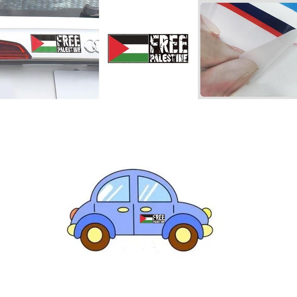 Autocollants décoratifs pour carrosserie « Palestine libre », vente en gros, design personnalisable.