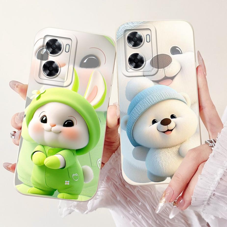 For Oppo A57 4G Case Oppo A57s Cute Fashion Cartoon Cover Matte Soft TPU Phone Case For Oppo A77s A57s OppoA77 OppoA57 4G Fundas