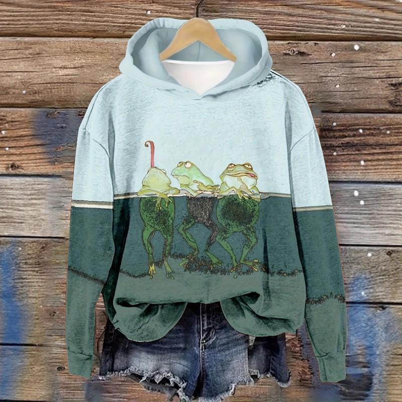 Womens Oversized Hoodie With 3D Digital Dog Print Casual Comfortable Sweatshirt 2025
