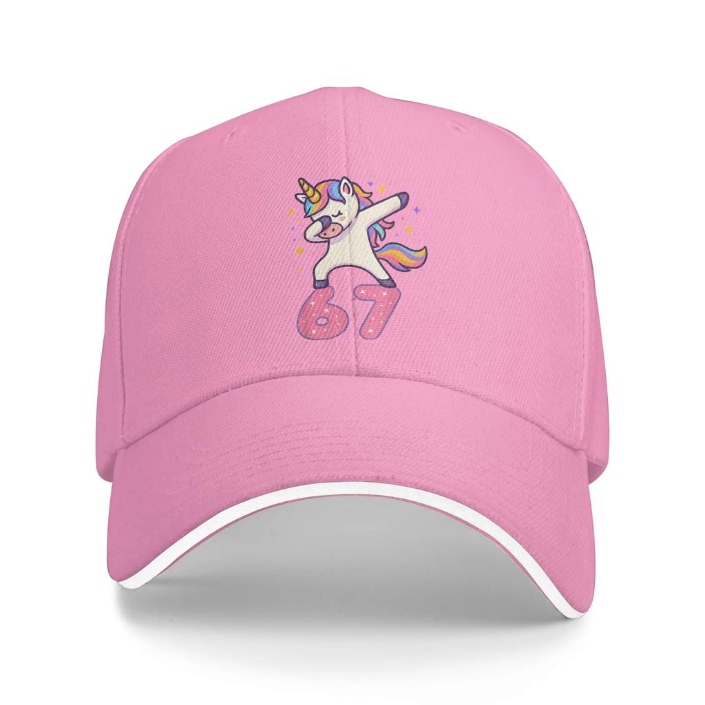 Number Ice Cream Drip Six Seven Meme th Birthday Baseball Cap Hip Hop Sandwich Hats Unisex Adjustable Hats Cap Fishing