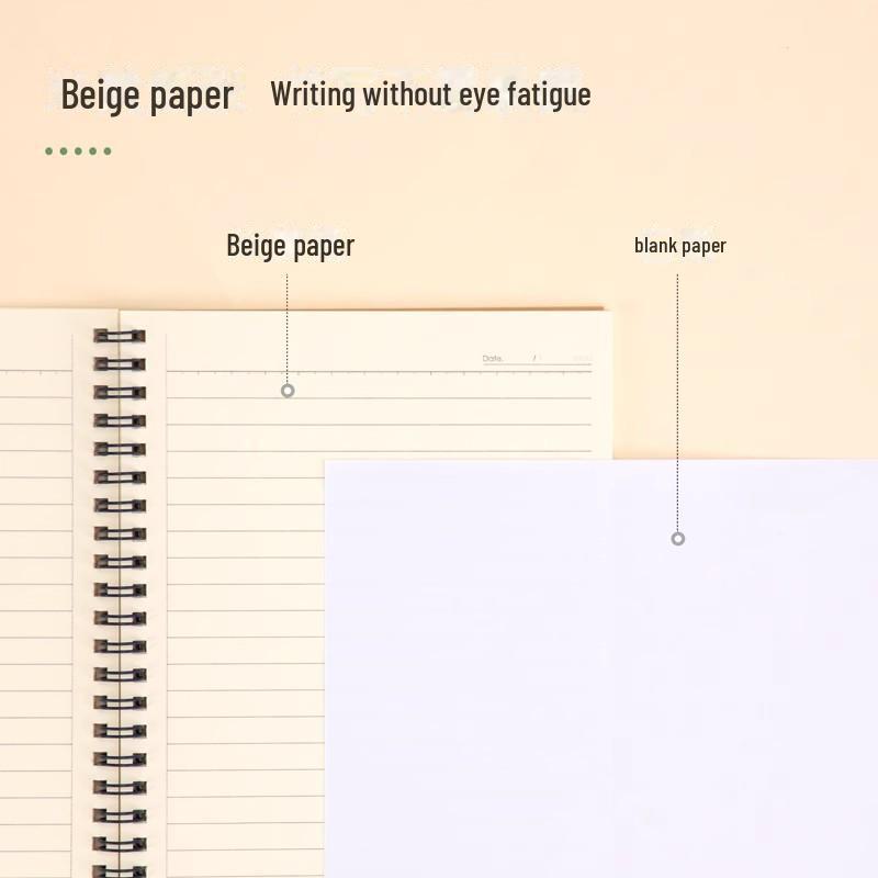 Zápisníky A5 Kraft Paper Spiral – sada 4 ks na poznámky vysokoškoláků