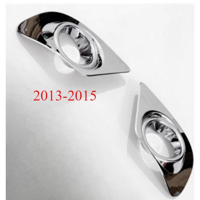 1pair Plated Lampshade Sticker Front Rear Fog Light Decorative Bright Frame Automobile Part for Dodge JCUV 2013 2014 2015 2016