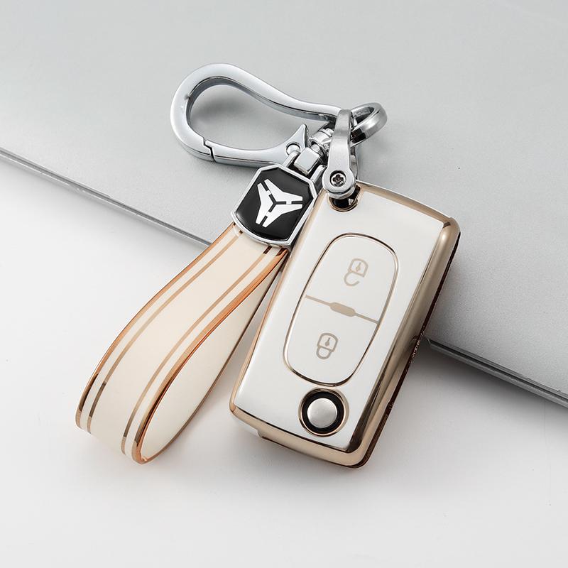 New TPU Car Remote Key Case Cover Shell for Peugeot 107 207 307 308 407 607 3008 5008 for Citroen Xsara Picasso C5 C6 C8 Keyless R3
