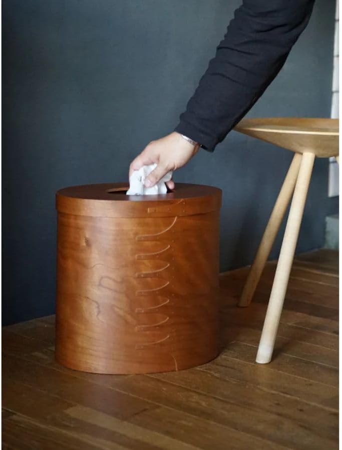 Shaker Box Wooden Axis Shaker Box Dustbin Snow White Dishcloth Set Trash Can Storage Box