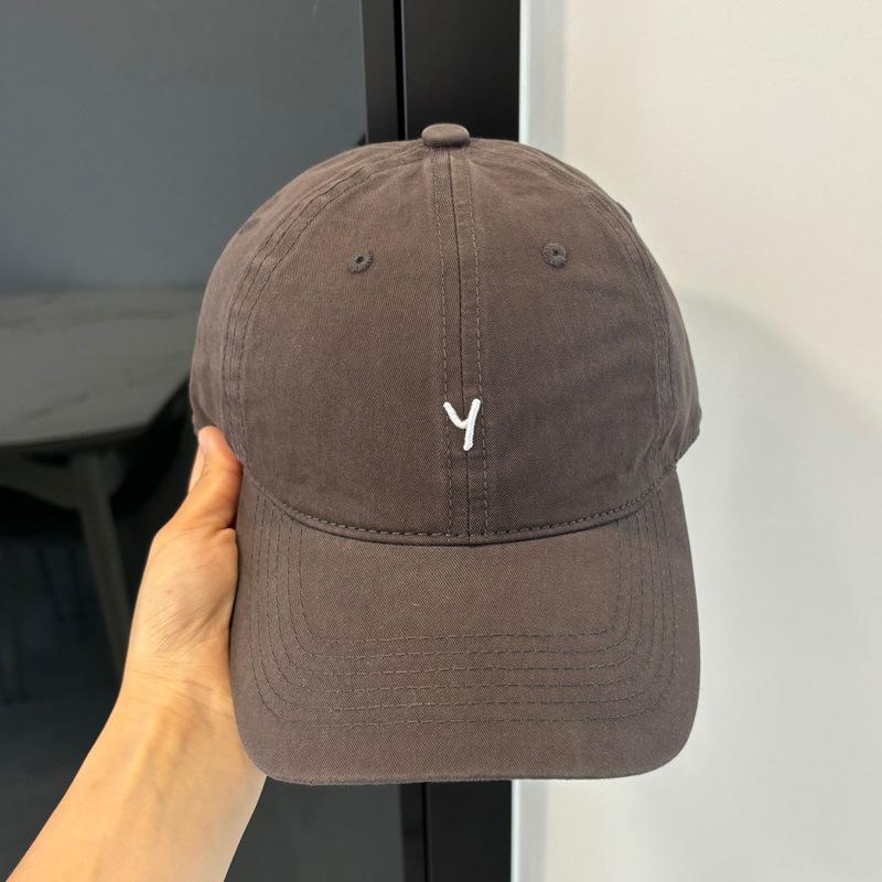 New Simple and Versatile Cap Children's Spring and Summer Leisure Small Letter Y Embroidered Baseball Cap Soft Top