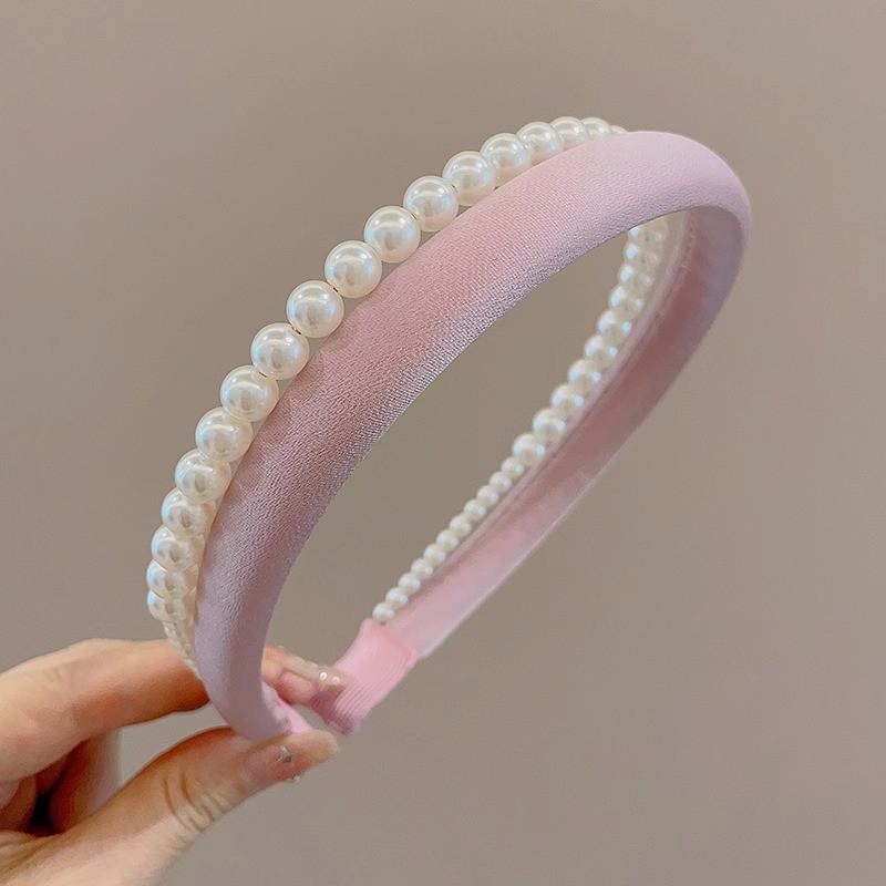 

Женский розовый летний широкий обруч для волос 2023: Головной убор Sweet Temperament для умывания лица