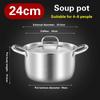 Extra Thick Food Grade Soup Pot Thickened Double Ear Pot Electromagnetic Furnace Gas Special Pot 316 Stainless Steel Soup Pots