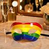 Maschera Carnevalesca Piumata Mardi Gras per Uomini Donne, Colorata Arcobaleno Mascherata Feste Veneziane Ballo di Fine Anno, Carnevale, Costume Cosplay di Halloween