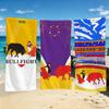 Bullfighting Spanish Towel For Outdoor Camping Beach Towel Super Absorbent Quick-Drying Summer Towel
