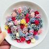 50 Pcs New Mixed Nail Art Resin Mixed Color Three Peach Blossoms Charms Rhinestones Diy Craft For Nail 3D Decorations A42