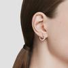 Swarovski Matrix Large Circle Imitation Crystal Pearl Cubic Zirconia Earrings Women earrings Rose-Gold 5692264