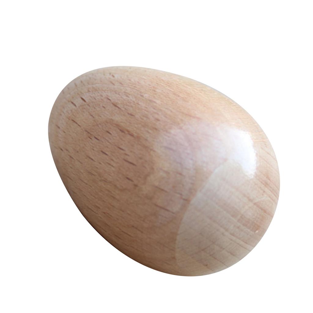 Wooden Sand Egg Maracas Rattles Shaker Sand Hammer Toy Hand Percussion Instrument Musical Toy Beech