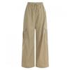 Shop Women S Cargo Wide pantS elaStic waiSt Drawcord Hem Beige Pic Wpt 12120