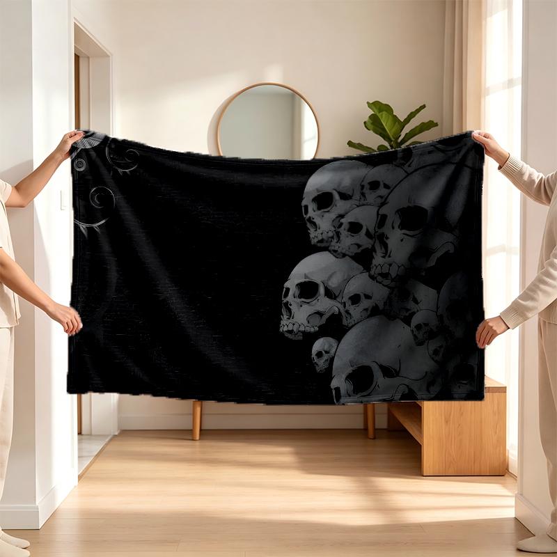 Dark Gothic (1) Flannel blanket a soft accent for the bedroom and living room and a cozy home gift
