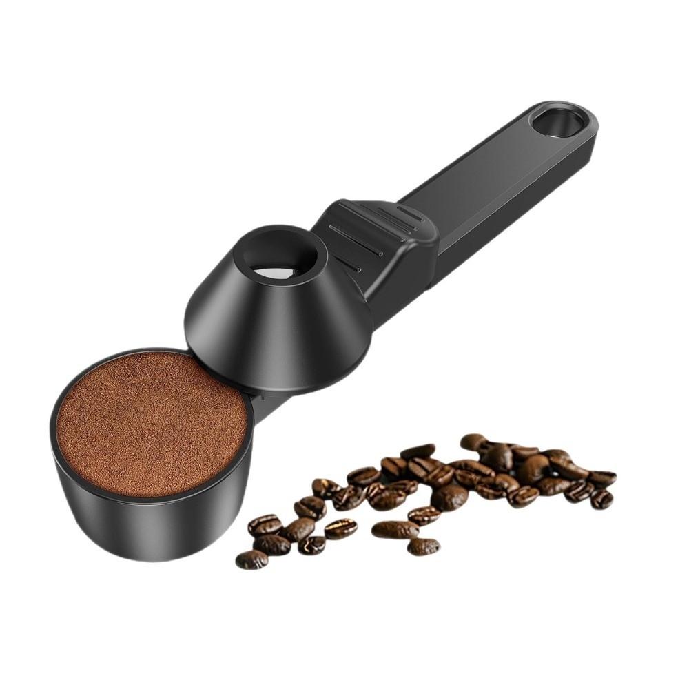 Multi-Purpose Adjustable Slide Coffee Scoop 2-in-1 Function Portable Measuring Spoon Leakproof Coffee Measuring Tool Office