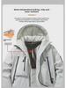 Upgraded J91 Men's Graphene Cotton Hooded Jacket: Trendy, Windproof, Waterproof, Thickened Design for Couples.