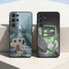 Custodia per telefono Vee x Shelly D-Dandys W-World Per Samsung S26,S25,24,23,22,30,21,10,9,Ultra,Plus,Lite,FE Custodia Nera Morbida