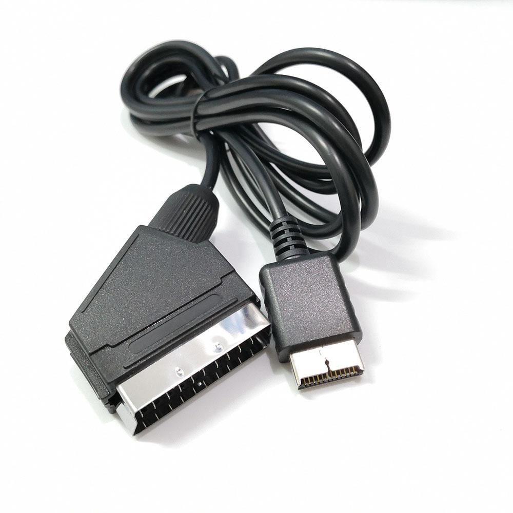 1 stk 1,8 meter / 6 fot RGB Scart-kabel Passer for PS1/ PS2/ PS3