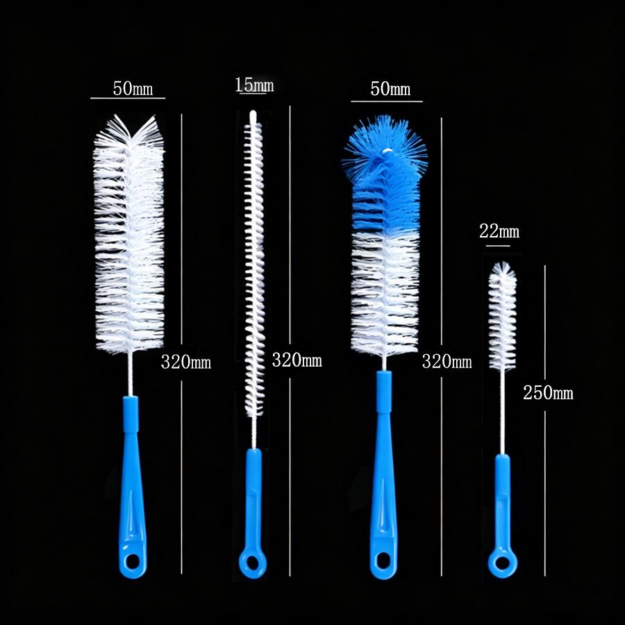 Ensemble de goupillons transfrontaliers: Kit de nettoyage de tasses et pailles à long manche en 4 pièces