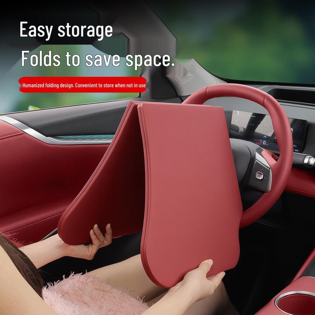 Multi-Functional Car Table: Folding Laptop Stand & In-Car Dining Desk with Cup Holder