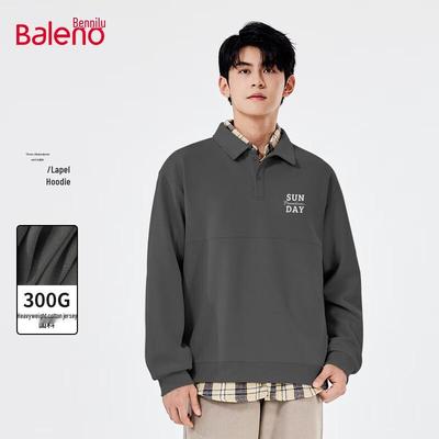 Baleno Men's Long-Sleeve Casual Lapel Sweatshirt