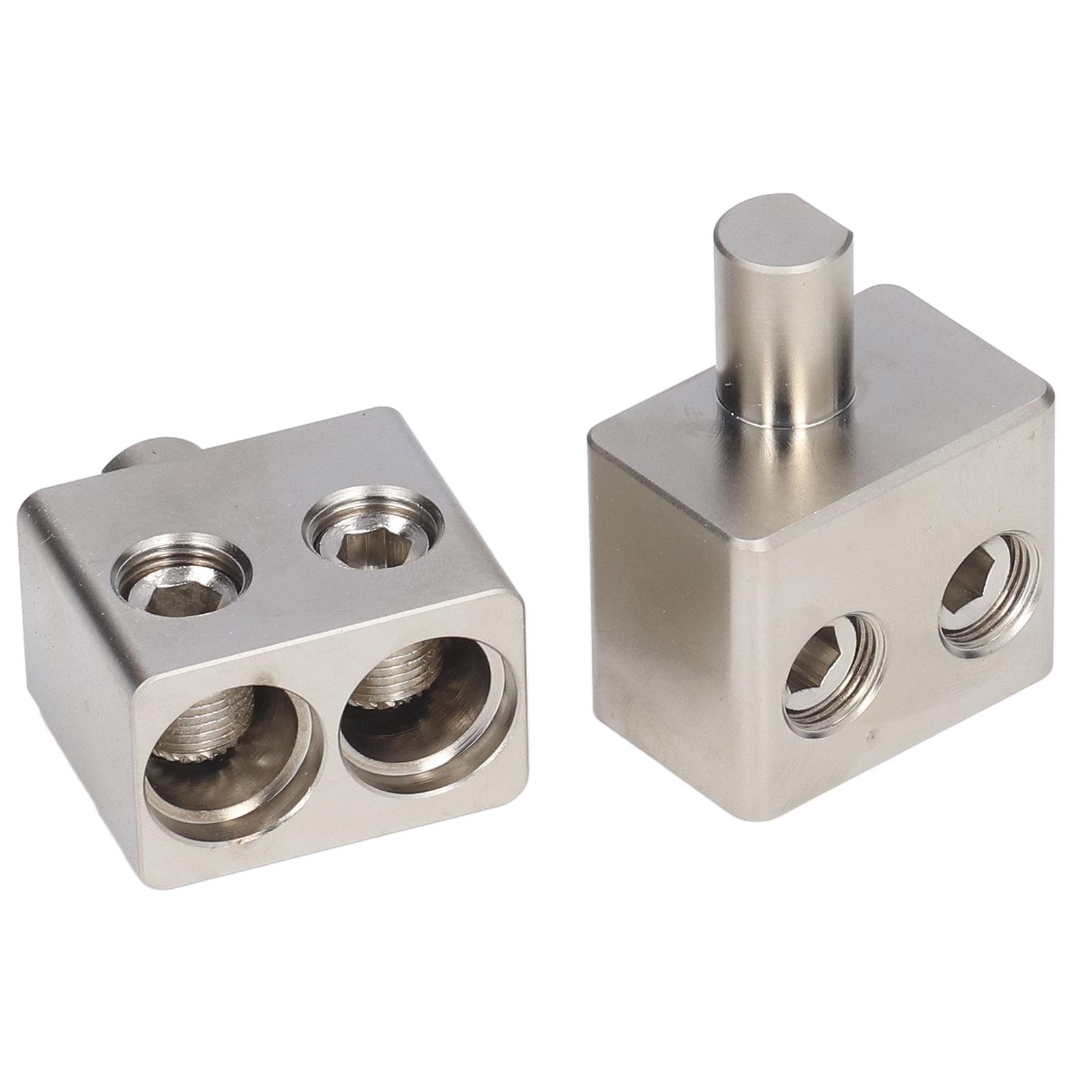 

2 Pcs Car Audio Amplifier Dual 10 Gauge to 10 Gauge Amp Input Reducers Discharge Bottle One Point