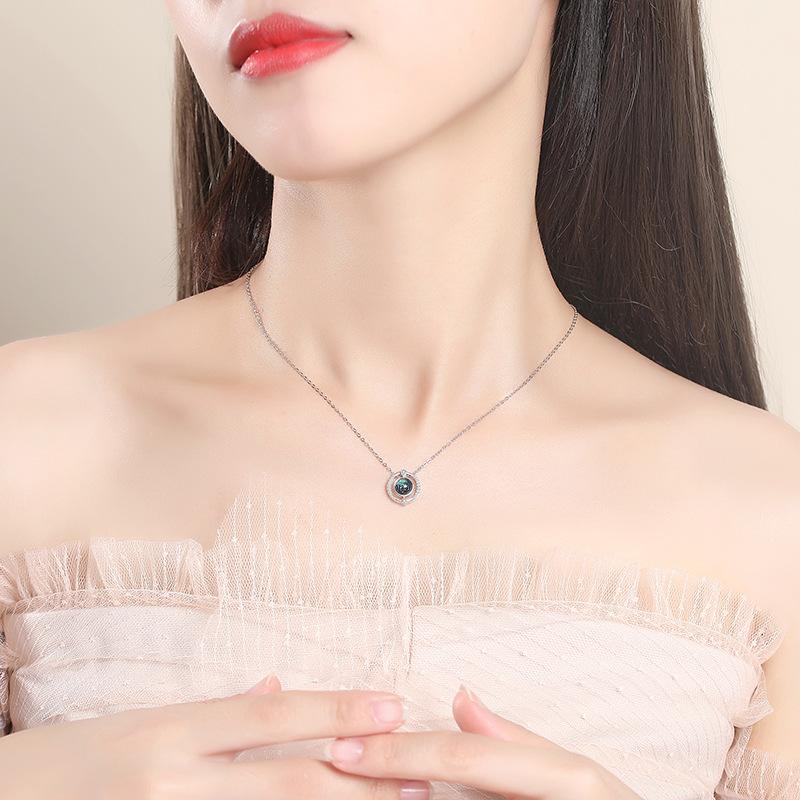 Tancise S925 Sterling Silver Luxury Personality Pendant Necklace Women's Classic Tide Necklace