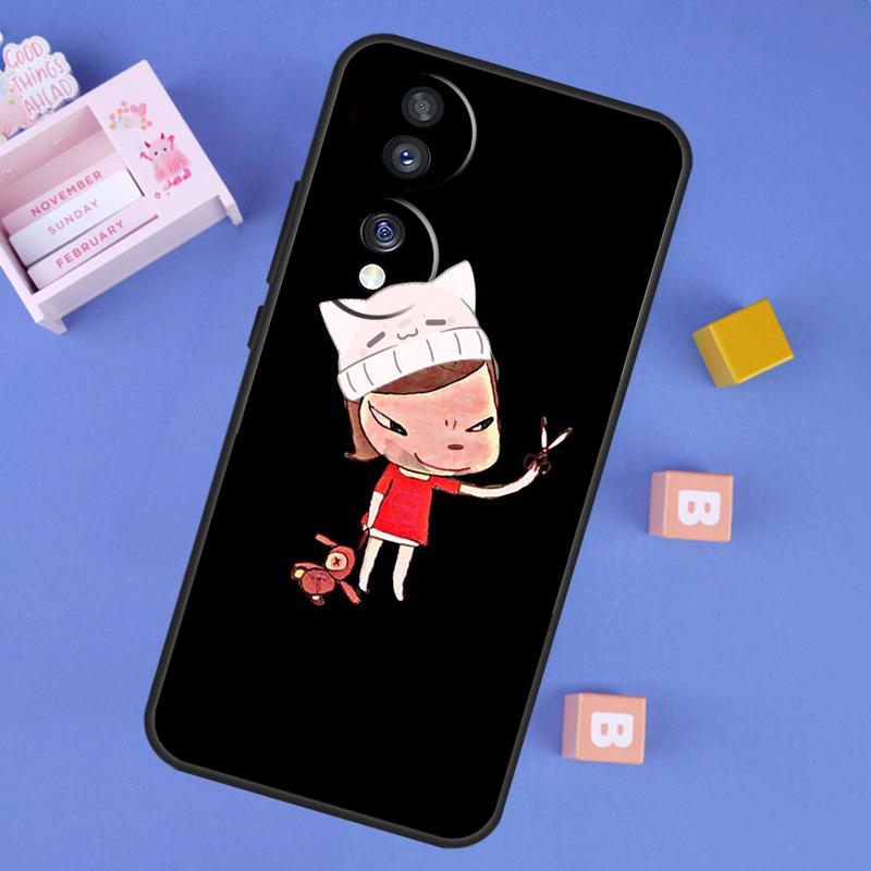 Yoshitomo Nara Case For Honor Win RT 400 200 Pro 50 70 90 X9a X9b X9c X9d X8b X8c Magic 8 Pro 6 7 Lite Cover