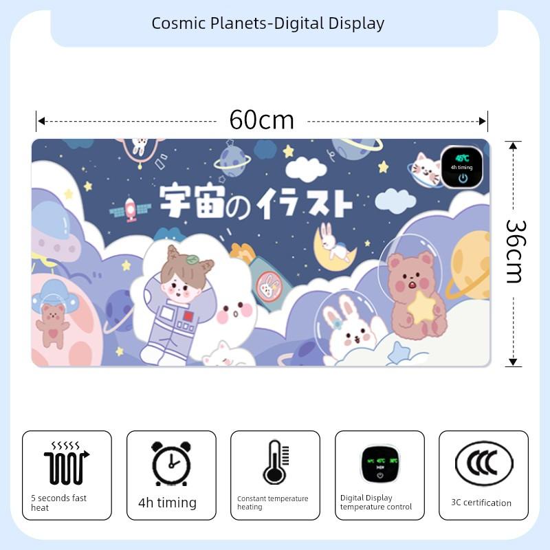 Heating Mouse Pad Super Large Heating Table Heating Mat Office Computer Desktop Heating Mat Winter Warm Hand Electric Heating Table Mat
