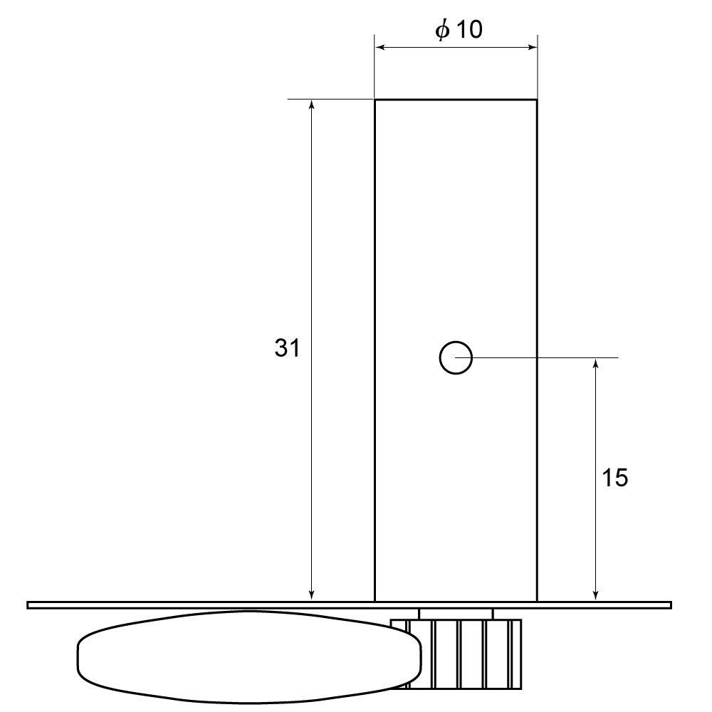 Kikutani Afinação de Guitarra para Triplo de Tripa 1 Conjunto Pinos de Níquel, 35mm, Cordas, Em Linha, (Esquerda direita), Acabamento, GM-35G
