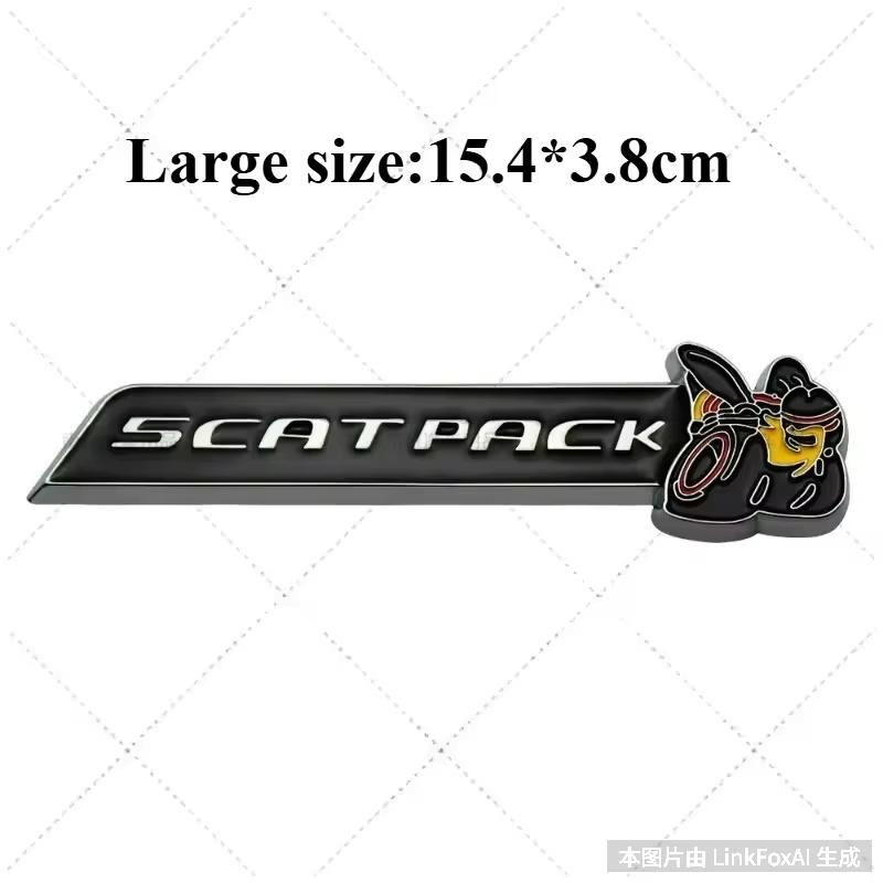 Metal 3D Car Sticker SCATPACK 6.4L Bee Body Decoration Scratch Cover DIY decoration car Accessories