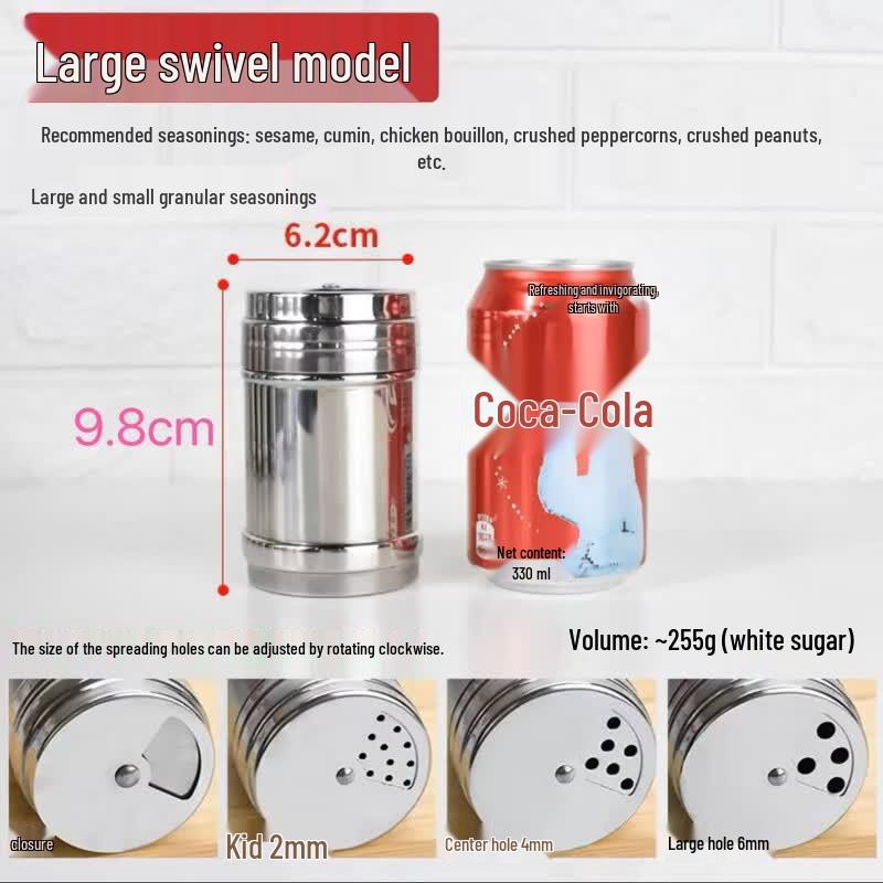 Zhishi Stainless Steel Spice Shaker Set